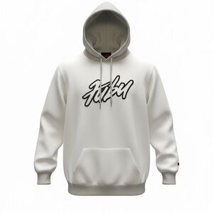 NWT FUBU White and Sage Green Hoodie with Black Graphic Men’s Size 3XL